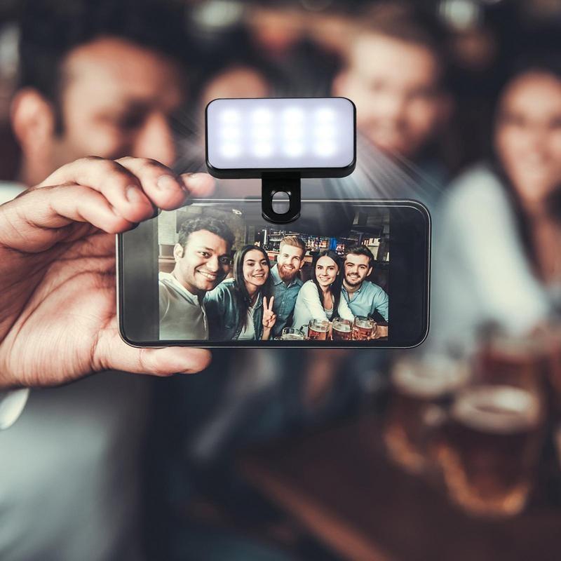 Luminozitate reglabilă pentru computer, lentile de conferință, lumină de umplere, lampă de machiaj reîncărcabilă cu lumină de umplere selfie pentru telefon mobil