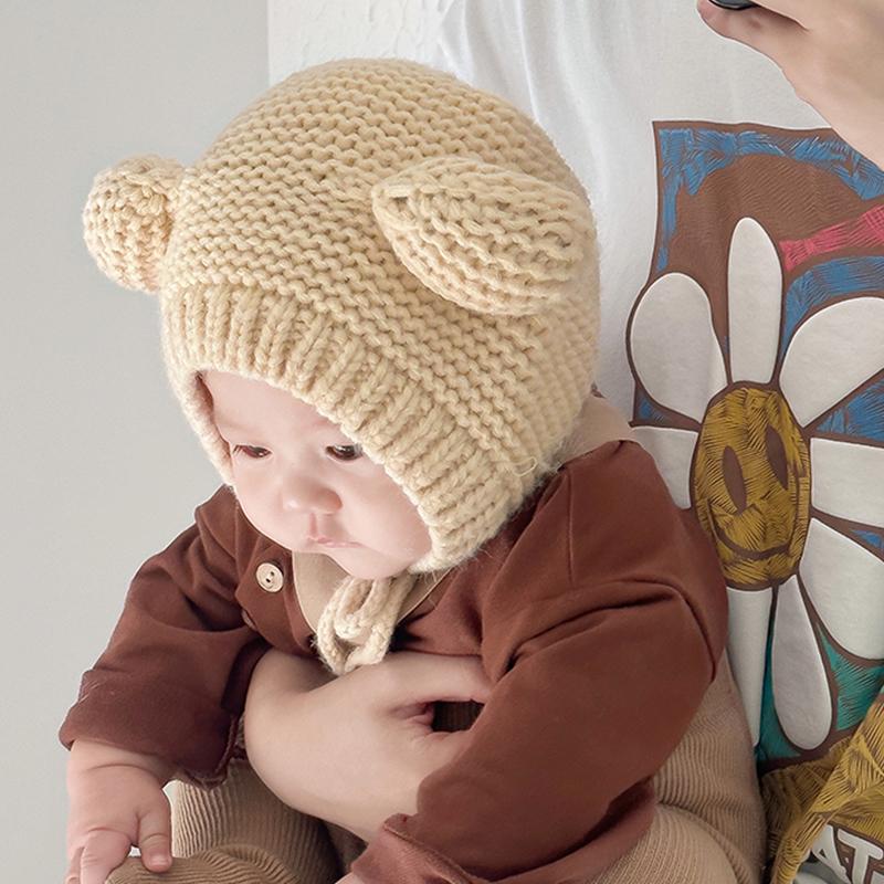 New Autumn And Winter Baby Hats Infants And Toddlers Caps Cute 6-9 Months Baby Ear Protection Hats To Keep Warm