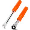BARTOO 2PCS Automatic Slack Adjuster Tools, 5/16'' Double Square Ratcheting Wrench & Fork End Release Tool, Brake Adjustment Tool For Semi Truck,