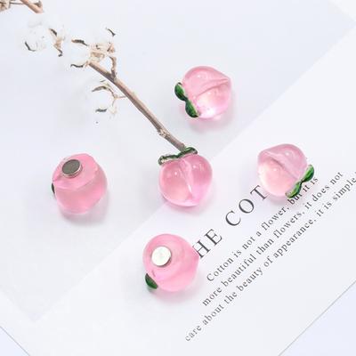 5/10pcs Peach Fruit Fridge Magnet Stickers Refrigerator Message Note Resin Cartoon Home Decoration Gift Po Wall Decorative