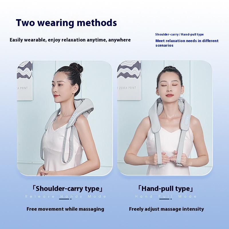 Multi-Function Home Massage Wrap - Shiatsu Neck & Shoulder Massager for Trapezius Muscle