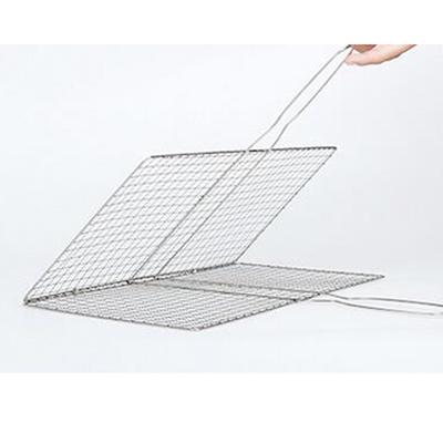 Portable Stainless Steel BBQ Barbecue Grilling Basket for Fish Vegetables Steak Shrimp Chops and Many Other Food