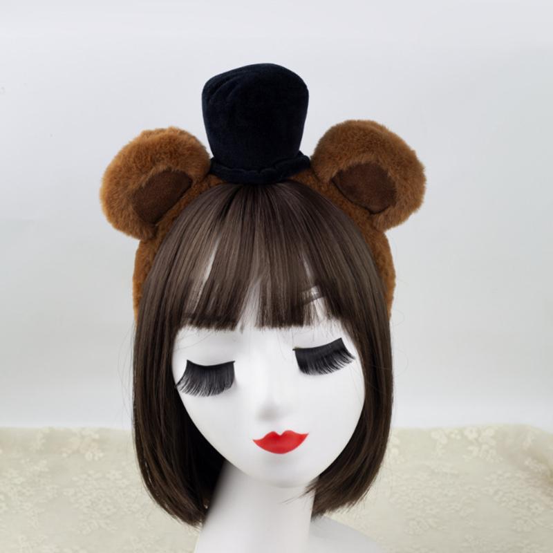 Cute Bear Ears Headband Halloween Hairband Animal Costume Children Adult Party Accessories For Halloween Cosplay