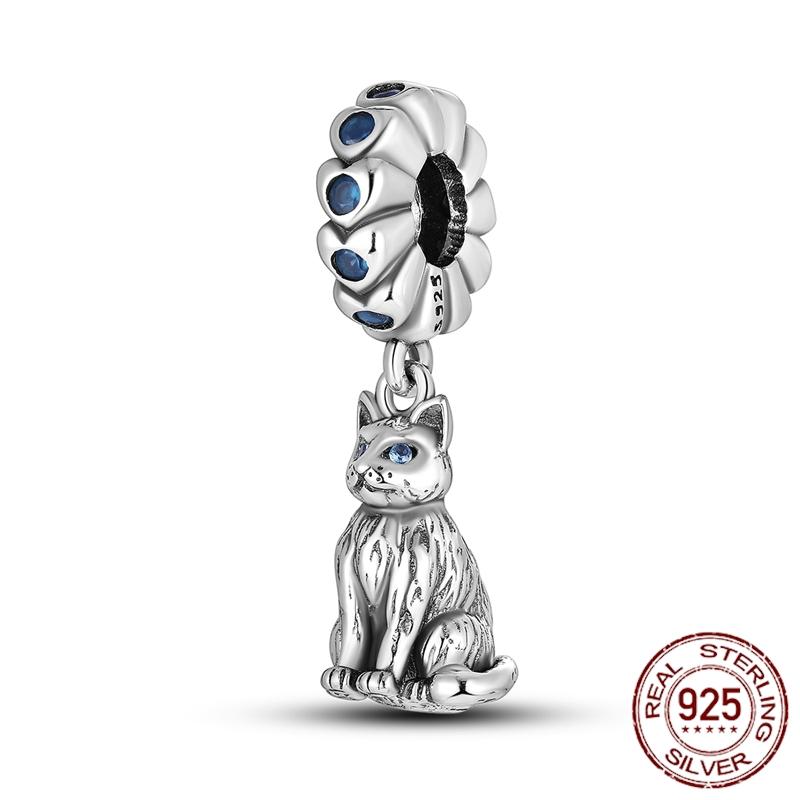 New In Original Charms Beads Pendant Copper Dog Cat Firefly Butterfly Dragonfly Charm For Woman Jewelry Making Diy