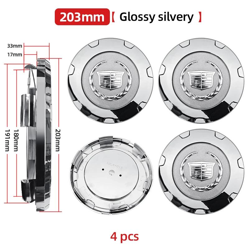 4pcs 140mm 168mm 200mm 203mm Car Wheel Center Caps Hub Cover Emblem For Escalade SRX 9595473 9596479 9597286 20159599024 9597489