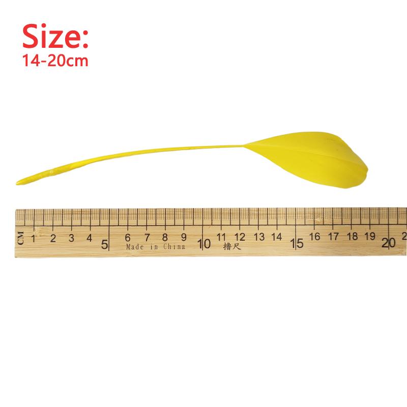 14-20cm Goose Feathers Bulk 25pcs Long Decoration Thin Plumas White Black Mixed Colors Plume For Crafts Hat Vases Carnival House