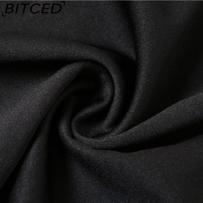 BITCED Summer Women's Solid-Color Slim-Fit Streetwear High-Waisted Bodycon Split Skirt