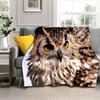 HD Cute Owl Series 3D Cartoon Blanket,Soft Throw Blanket for Home Bedroom Bed Sofa Picnic Travel Office Rest Cover Blanket Kids
