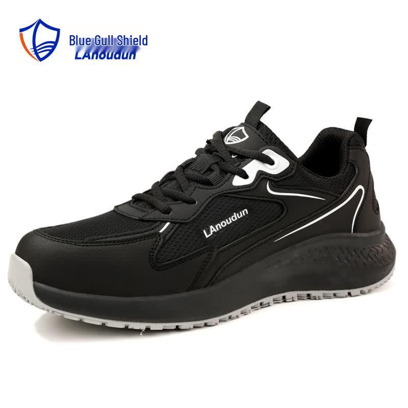 Lan oudun Men s 10KV Insulated Anti-Smash Puncture-Proof Safety Shoes 42