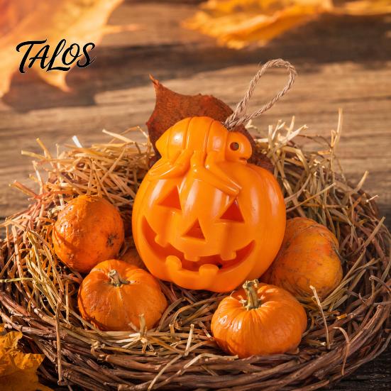 Battery Operated Halloween Lamp Night Light, Flameless Pumpkin LED Lamp, Decorative Warm Glow Decoration Atmosphere Light for Holiday Party Home Decor