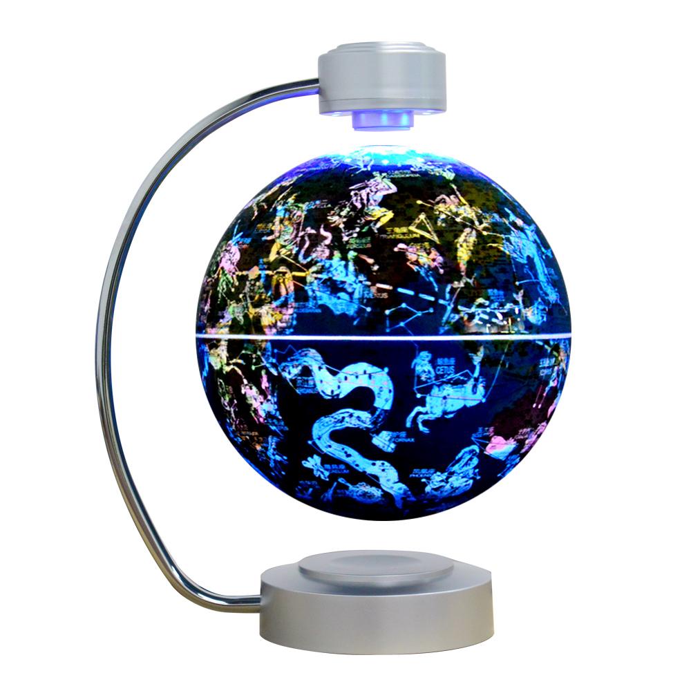 Novelty Led World Map Floating Globe with Led Lights for Desk Decoration