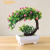 Plant Bonsai Fake Flower Potted Ornament Home Hotel Garden Decor Gift