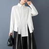 Long Sleeve Plus Size Cotton Casual Loose Shirts & Blouses for Blouse Spring Autumn Tops Women Button Up Shirt