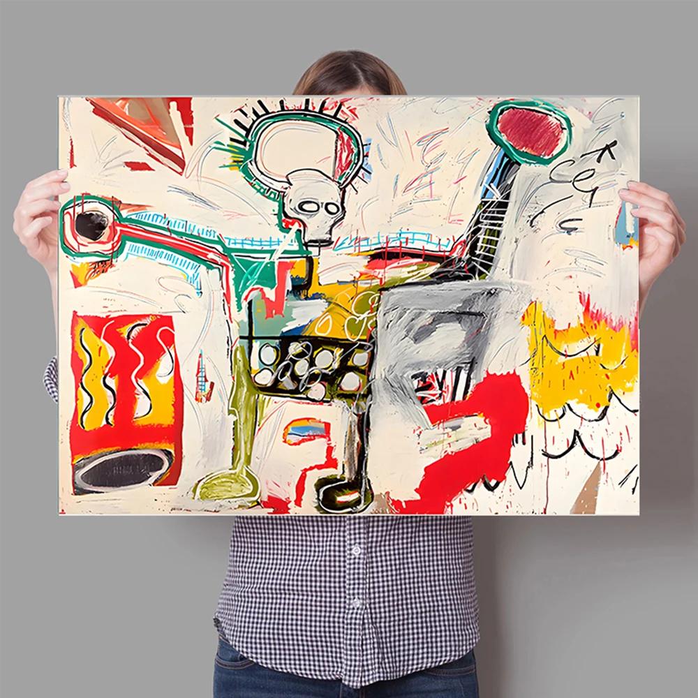 Graffiti Abstract Art Canvas Poster Surrealist Avant-Garde Wall Art Painting Print Picture Shop Restaurant Home Room Decor Mural