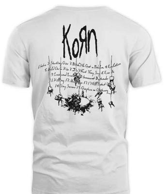 Korn Merch Unbetitelte Tracklist Shirt
