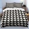 Geometrisches Muster Home Decor Set Weiches hautfreundliches Bettwäscheset Enthält 1 Bettbezug und 2 Kissenbezüge Geschenk