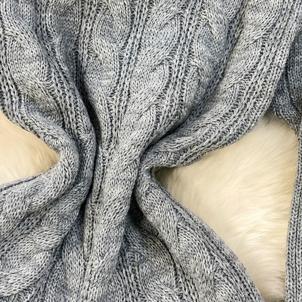 Autumn Winter Women Casual Turtleneck Twist Knitted Sweater Long Midi Slim Bodycon Pullover Dresses