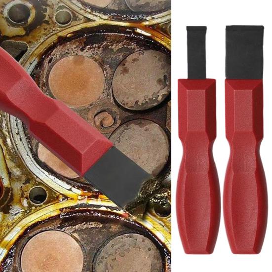 2Pcs Carbide Gasket Scraper with Non-Slip Handle Automotive Repair Tools for Cleaning Oil Pan