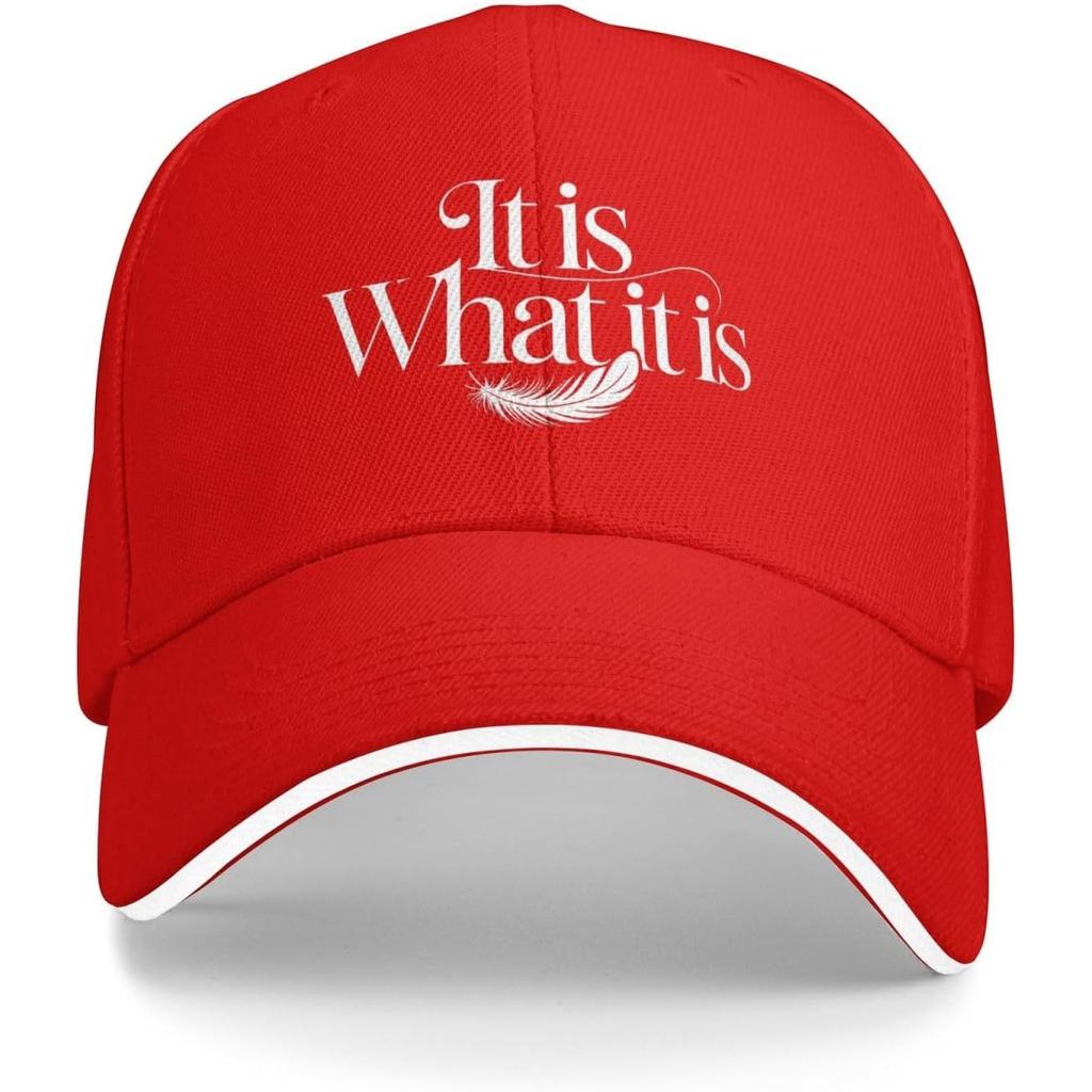 C'est ce que c'est Casquette de Baseball Graphique Plume Polyester Décontractée Protection Solaire Unisexe Adulte