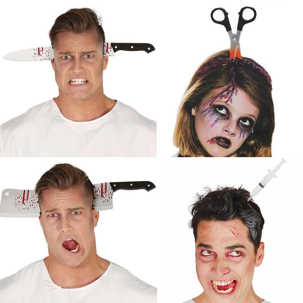 Holiday Props Hammer Plastic Simulation Headwear Women Hairband Scary Hair Hoop Halloween Headband