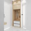 SHOE CABINET SONOMA OAK WHITE 60 CM