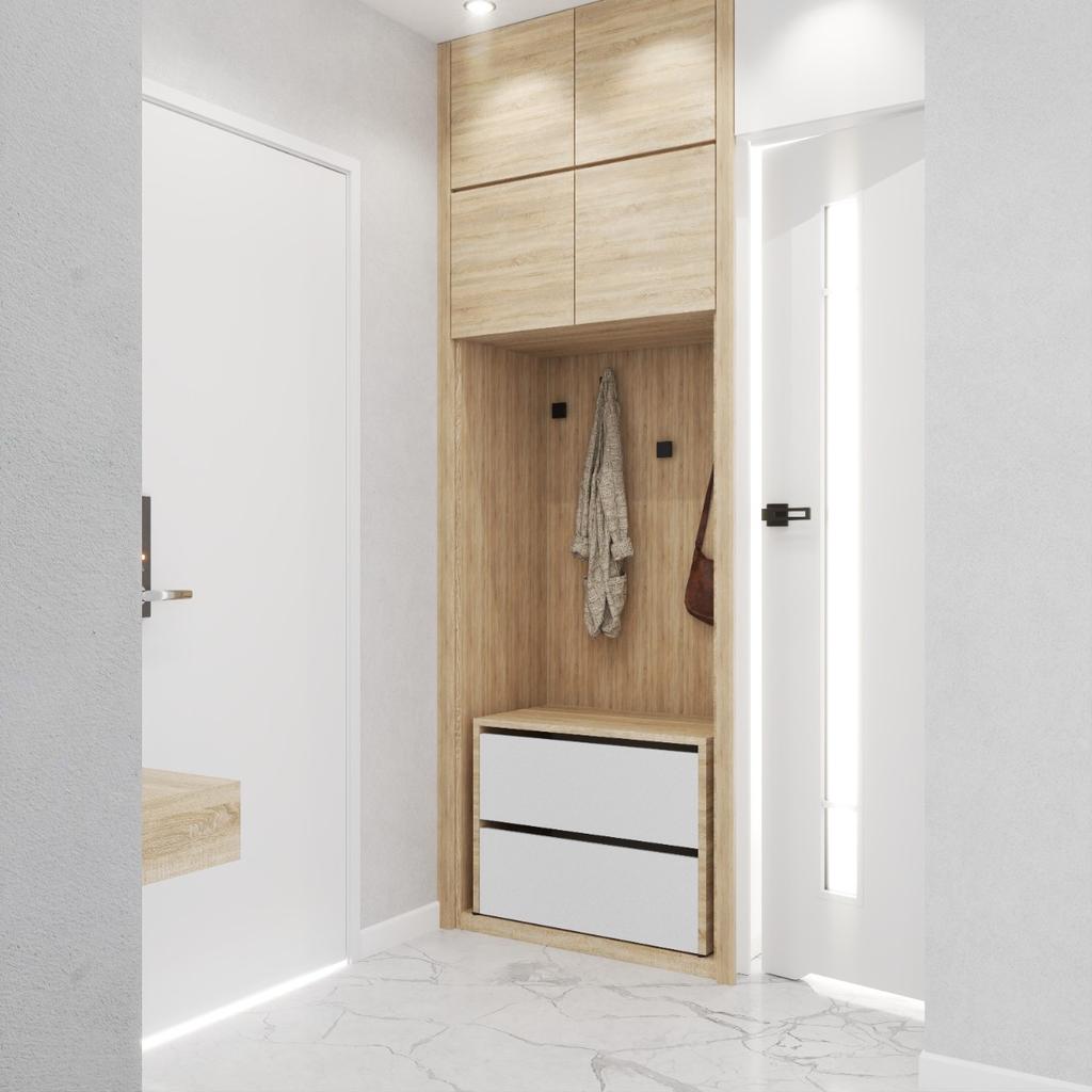 SHOE CABINET SONOMA OAK WHITE 60 CM