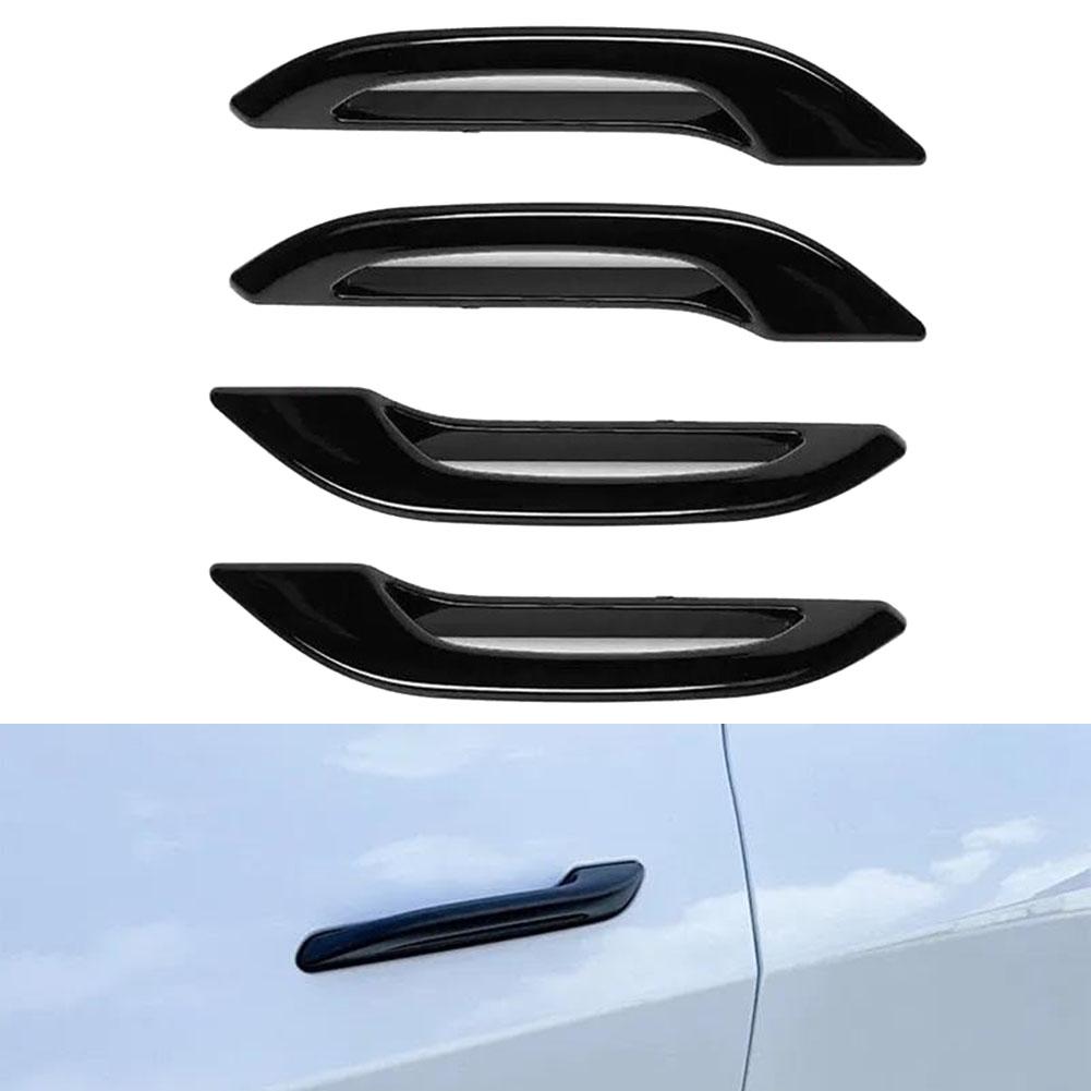 Glossy Black Glossy Black Door Handle Trim Enhanced Aesthetics Perfect Fitment Seamless Fit Double-sided Automotive Tape China Mainland