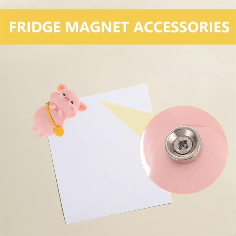 62KD Set of 6 Cartoon Fridge Magnets Cartoon Message Board Reminder Decoration