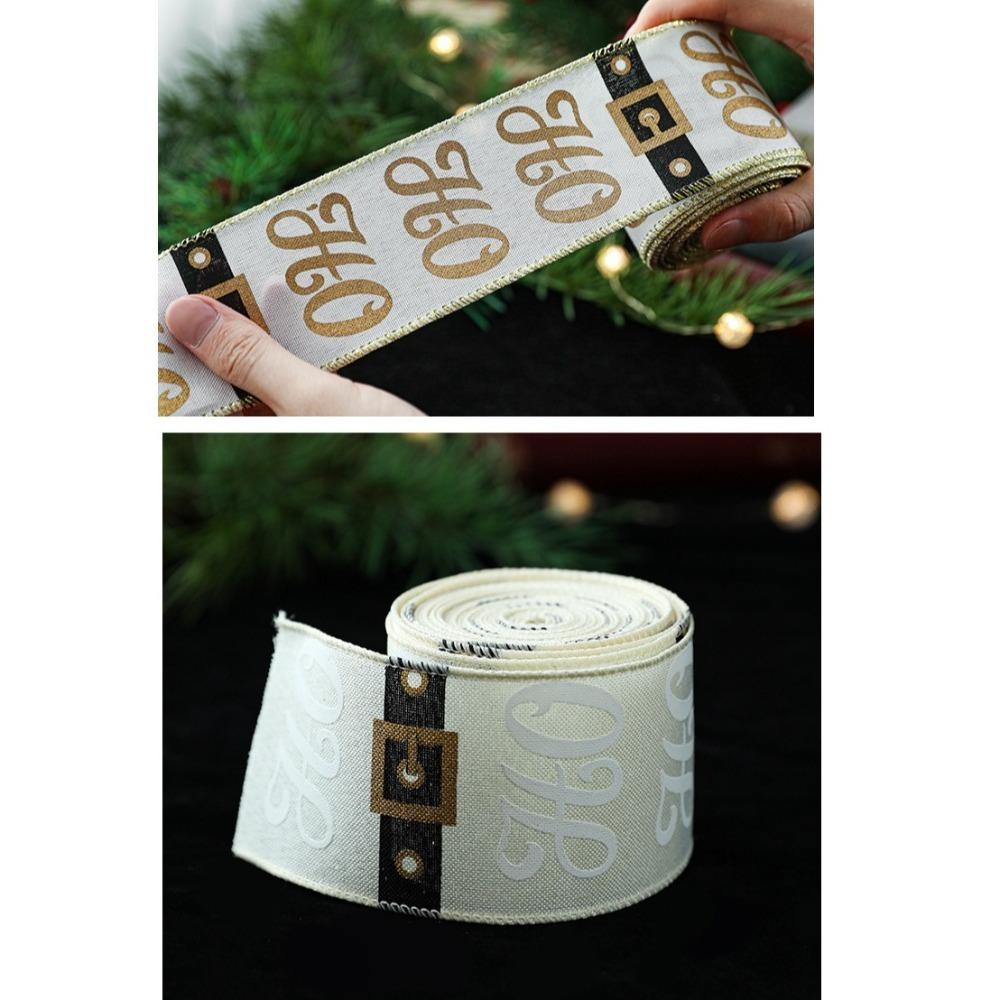 2m Weihnachtsband Weihnachtsgeschenk Sackleinenband Neues Stoffwirbelband
