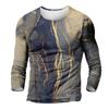 Men's T Shirt Graphic Abstract Neck Clothing Apparel Outdoor Long Sleeve Print Fashion Designer Vintage