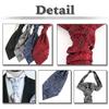 [White Fang] Paisley Pattern Elegant Tie, Business Casual Fashion, Stylish Men's NC069 (Wine)