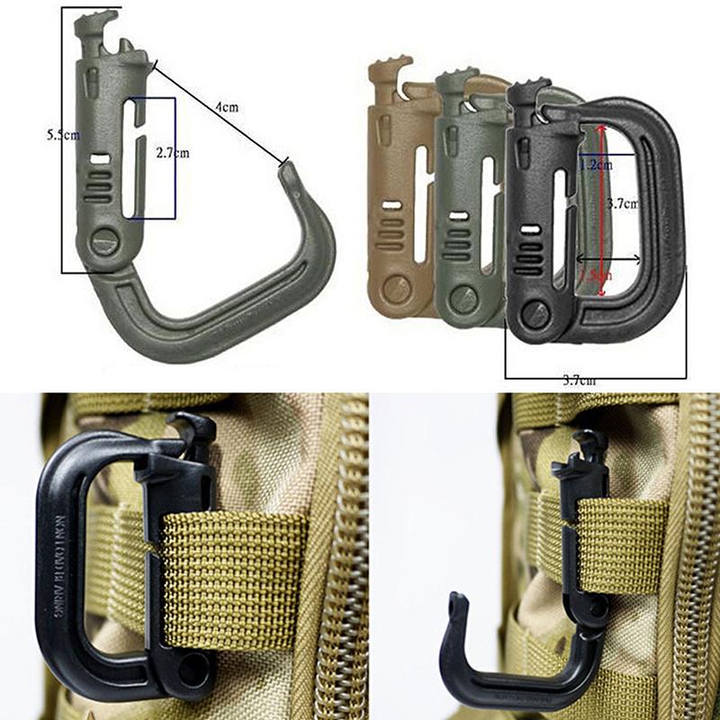 

Карабин D Стопорное кольцо Пластиковый зажим Защелкивающееся кольцо Пряжка Брелок Застежка