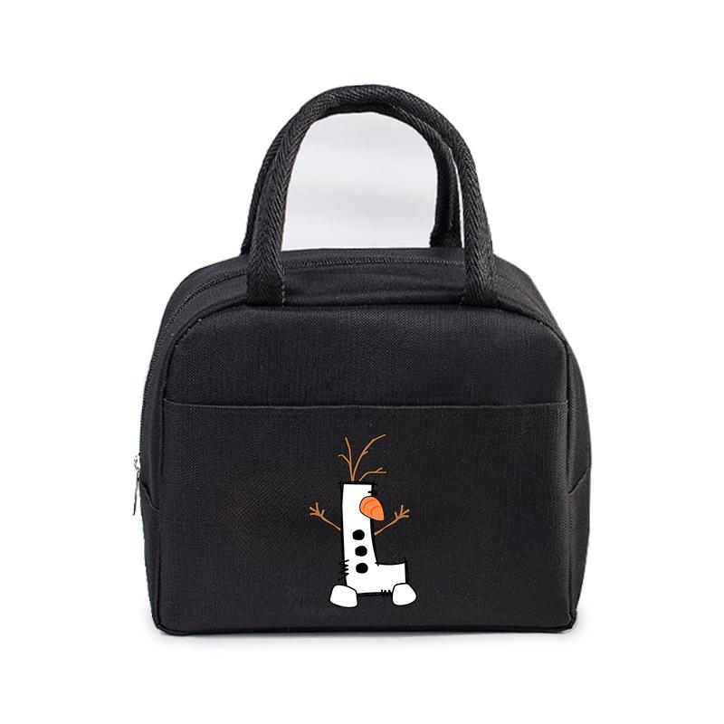 26 letter lunch box bag portable bento bag office worker student large lunch bag