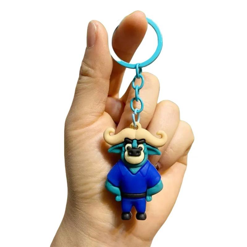 Nový 6ks roztomilý přívěsek na klíče se zoo z PVC kreslená postavička judy nick náčelník bogo přívěsek na klíče závěsný pár taška dekorace festivalový dárek