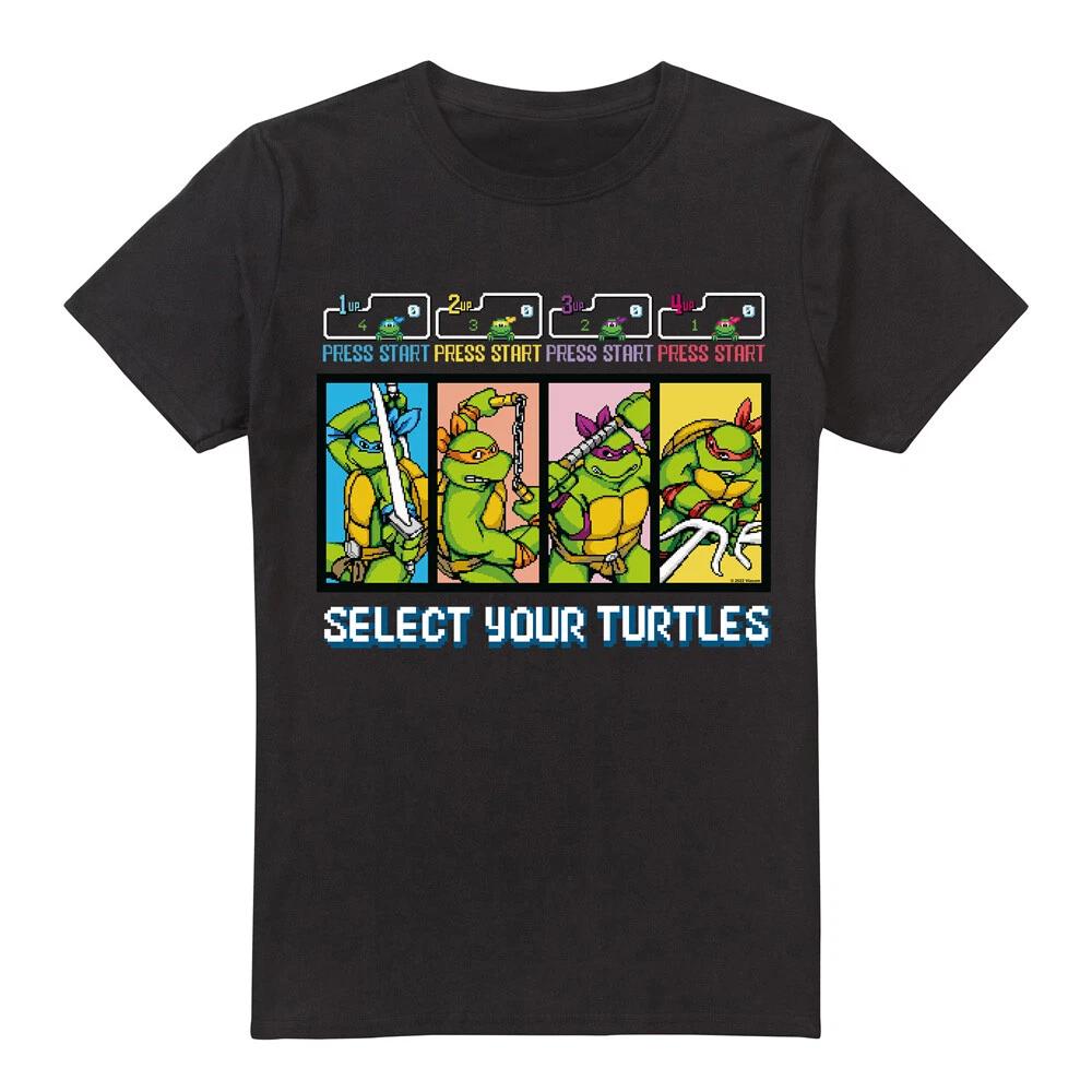 Tmnt Select Your Turtles 100% Cotton T-shirt Mens Tees Top S-5XL, Black S