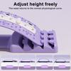 Lumbar Support Board Back Stretcher Waist Trainer with Acupressure Points 4-Level Adjustable Back Massager Lumbar Cracker Board Spine Decompressor