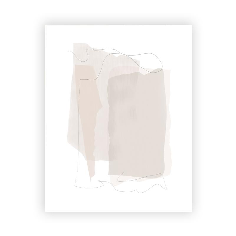 Earth Tone Abstract Geometry Canvas Painting Beige Gray Neutral Color Poster Wall Pictures Boho Wall Art Print Living Room Decor