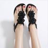 Moderskor för Damer Storlek 35-42 Sommar Mode Dam Flip Flop Platta Sandaler Damer Casual Bohemia Blomma Söta Strand Sandaler