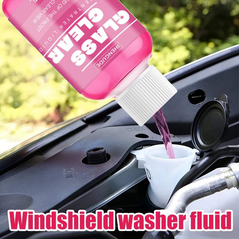 Concentrated Car Glass Coating Waterproof Windshield Wiper Fluid, Keeps Surfaces Smooth, Rainproof, and Anti-Fog Without Streaks, Quickly R