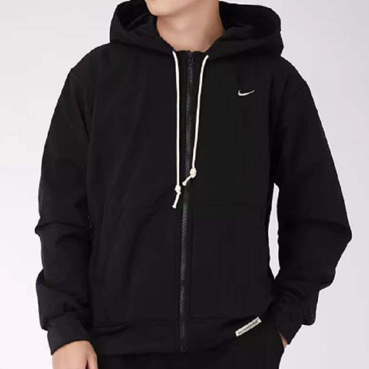 Nike Standard Issue Hooded Zip-Up Sports Jacket Men Outerwear Black CK6806-010