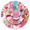 50 Ins Style Valentine's Day DIY Decorative Stickers for Suitcases & Cars