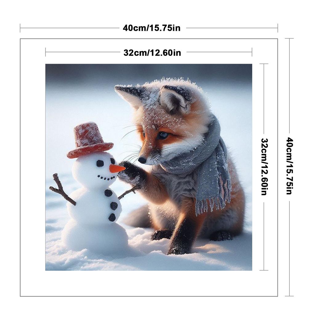 Animal Full 11CT DIY Stamped Printed Cross-Stitch Kits 40x40cm Cross Stitch Art and Crafts Kits for Adults Home Decor