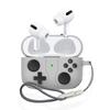 Apple AirPods Pro 3rd Gen Case Full-Cover Silicone Shockproof Anti-Dirt Wear-Resistant Retro Game Console Charging Case Storage Box Rock Gray
