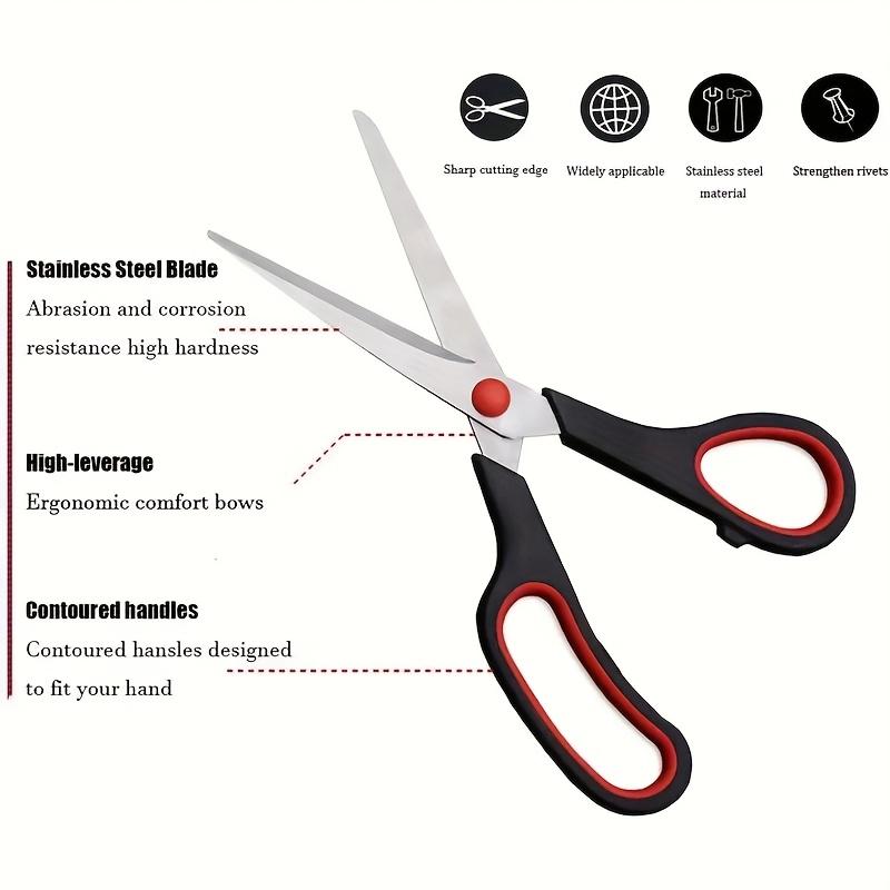 3pcs Stainless Steel Scissors Student Stationery Scissor Household Multi Functional Office Tailor Scissors Hand Cutting New