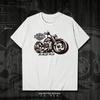 New Future Motorcycle Creative Printed Graphic T-Shirt Men's And Women's Short Sleeve Breathable Motorcycle T-Shirt