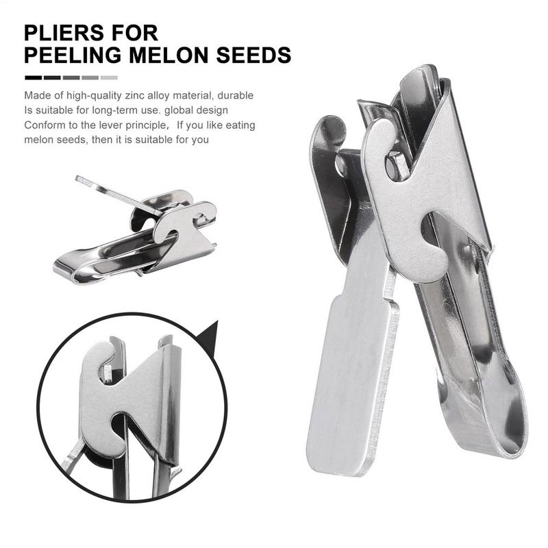 Stainless Steel Nut Sheller PeanutPincers Melons Seeds Opener Pistachios Sunflower Seeds Peeler Walnut Plier Clamp Kitchen Tool