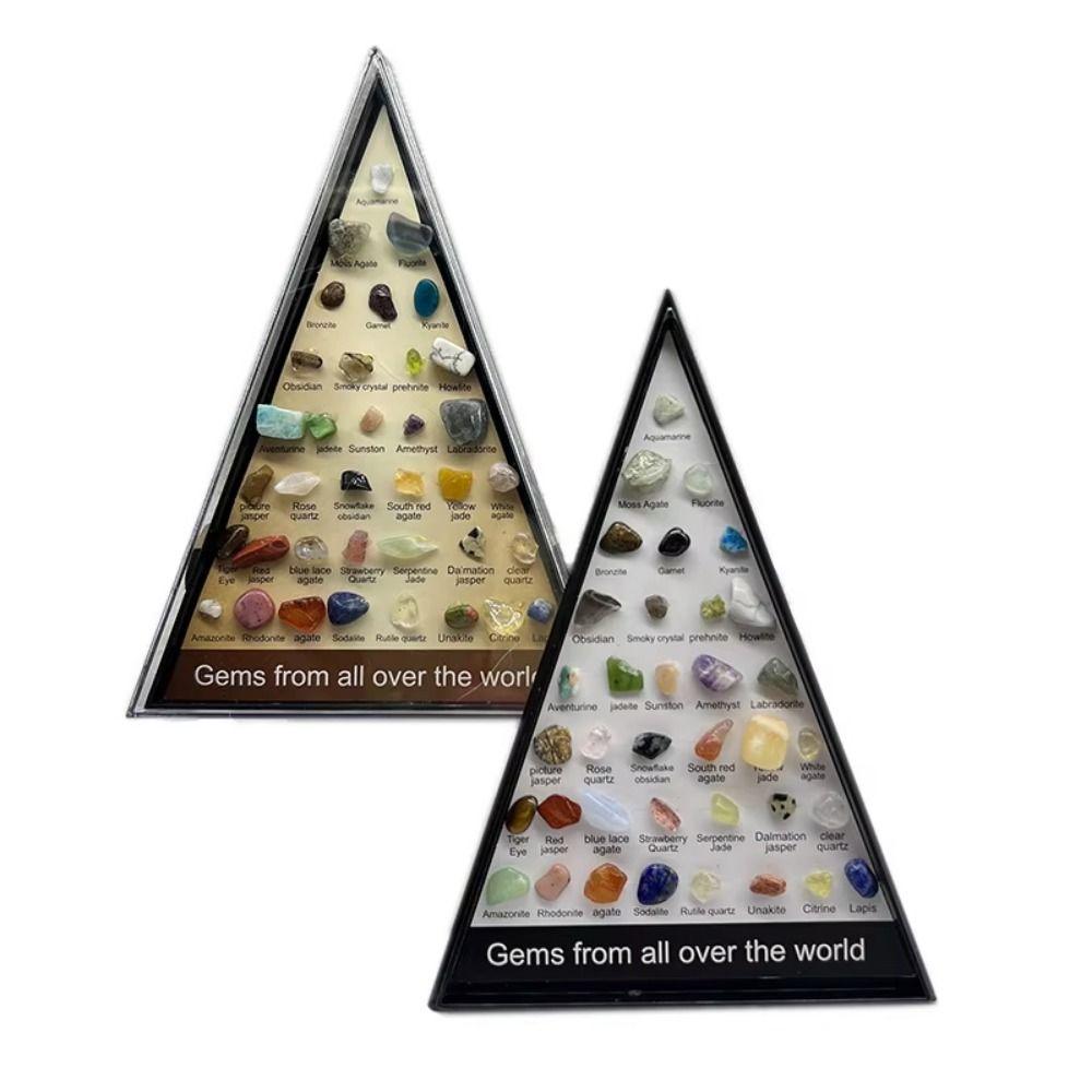 Gemstones Natural Crystal Rock Collection 36 Ore Raw Stone Ornament  Teaching Specimen