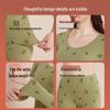Women's Pure Cotton Cartoon Print Warm Underwear Set - Autumn/Winter Thin Base Layer Sweater & Leggings