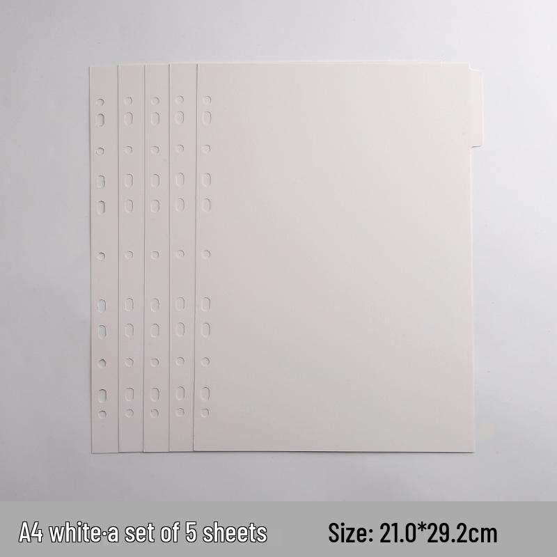 Colorful A4/B5 Loose-leaf Divider Pages for Notebooks, Universal & Customizable Index Pages