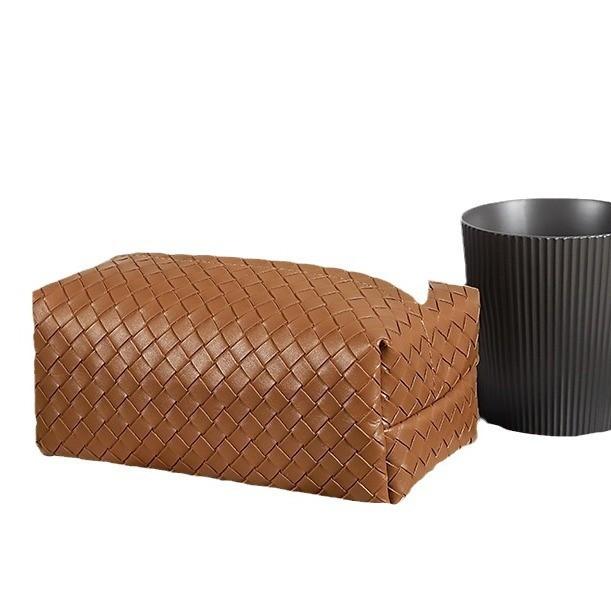 Scatola porta fazzoletti in pelle con design per decorazione del soggiorno e come regalo